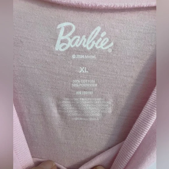 Women’s Barbie Pink T Shirt Size XL - Picture 4 of 5